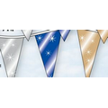 30' Metallic Pennant Strings (9"x12"-18 Pennants)